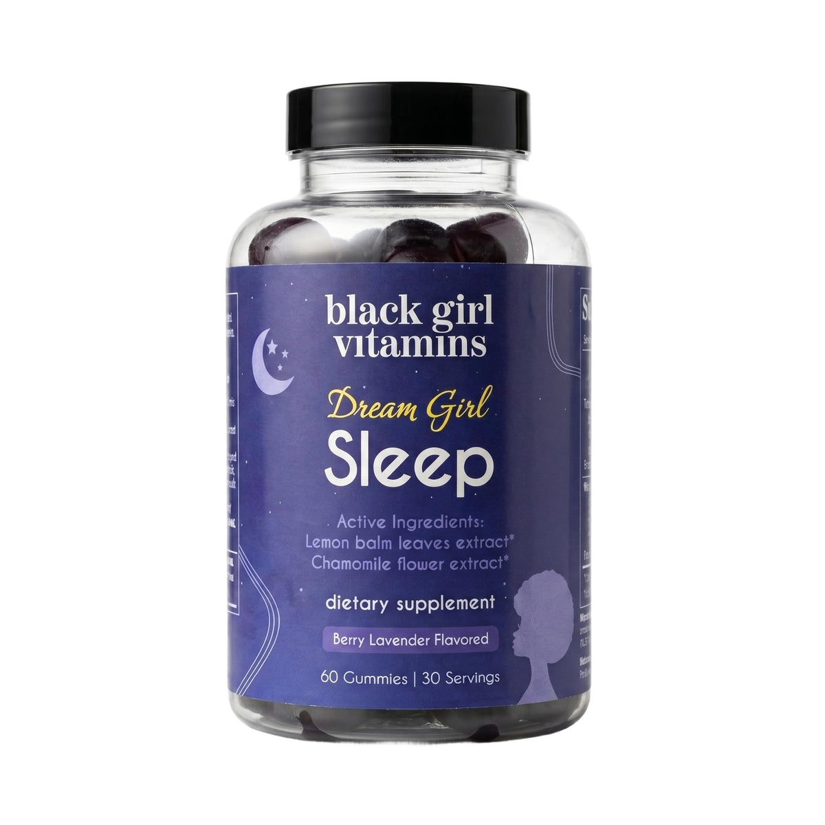 Gummies de Sommeil Black Girl Vitamins, pot de 60 gummies