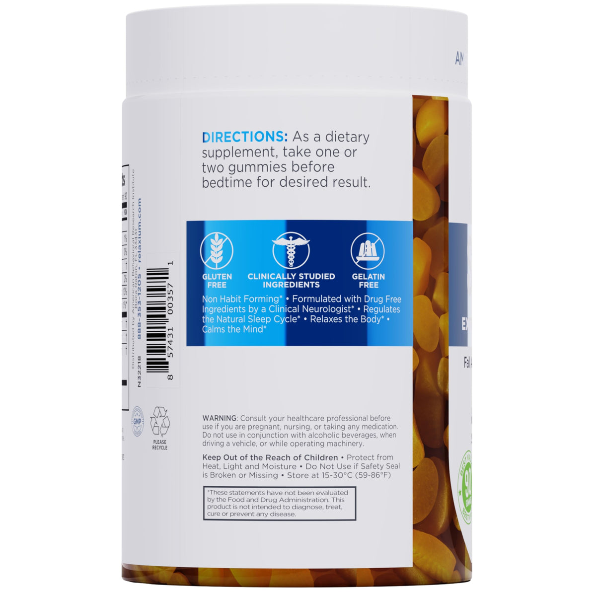 Gummies de Sommeil daily wellness avec 5 mg de mélatonine