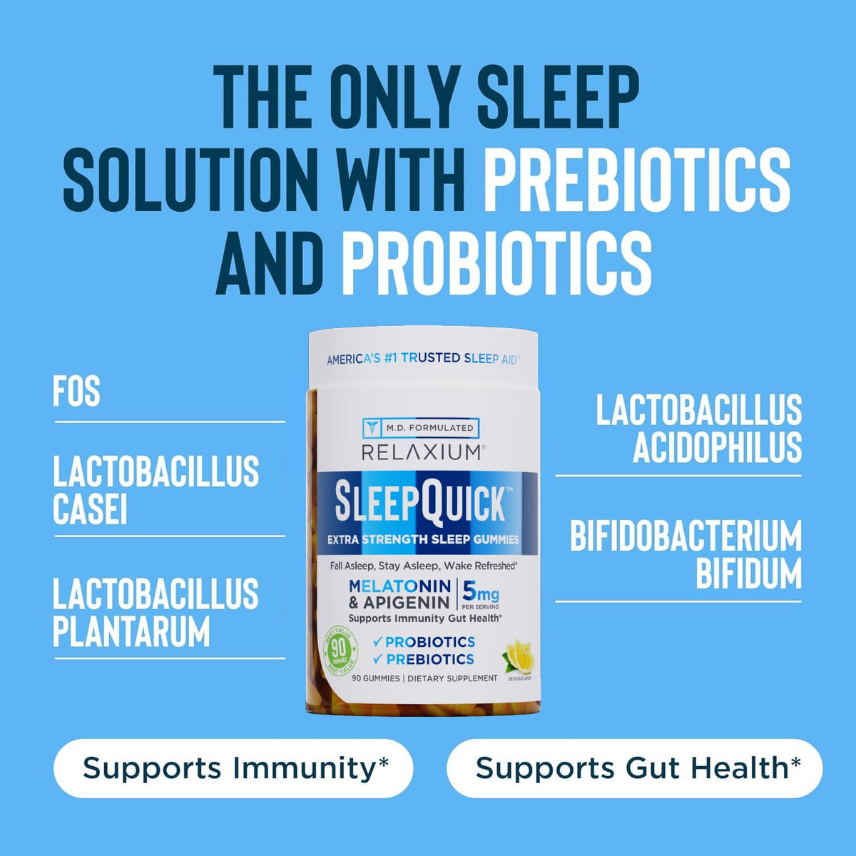 Gummies de Sommeil daily wellness avec un citron