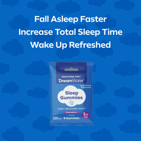 Gummies de sommeil Dream Water dans un cadre de nuit