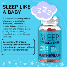 Gummies de Sommeil Earth Bare en gros plan