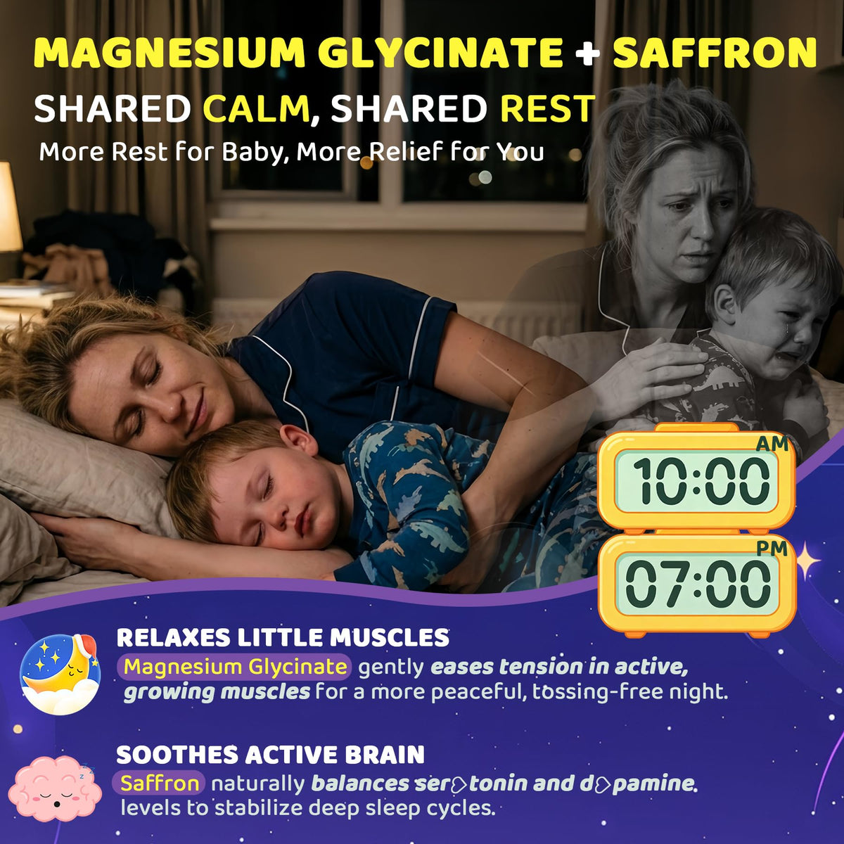 Gummies de Sommeil Enfants EnvyCure avec un enfant