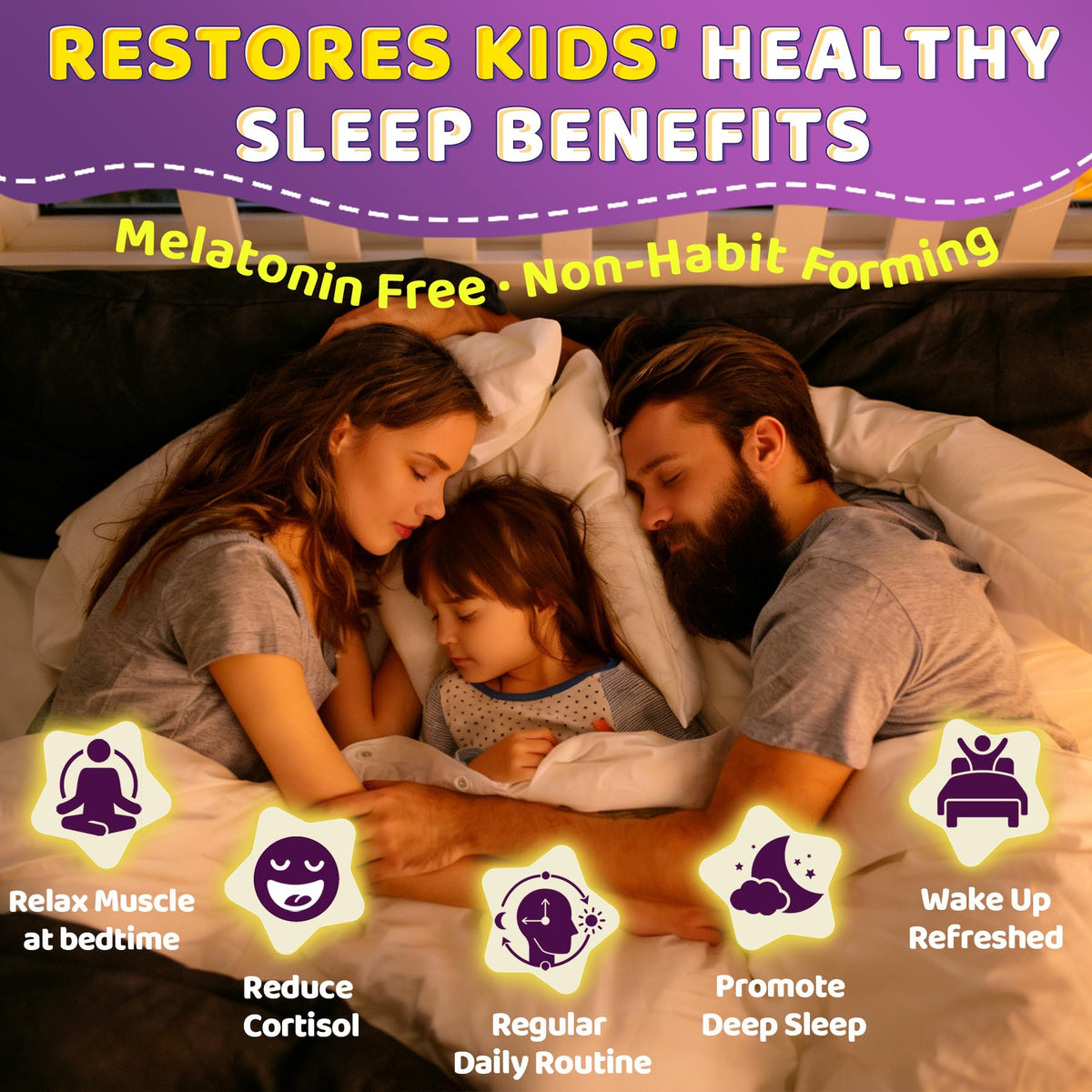 Gummies de Sommeil Enfants EnvyCure sur une table