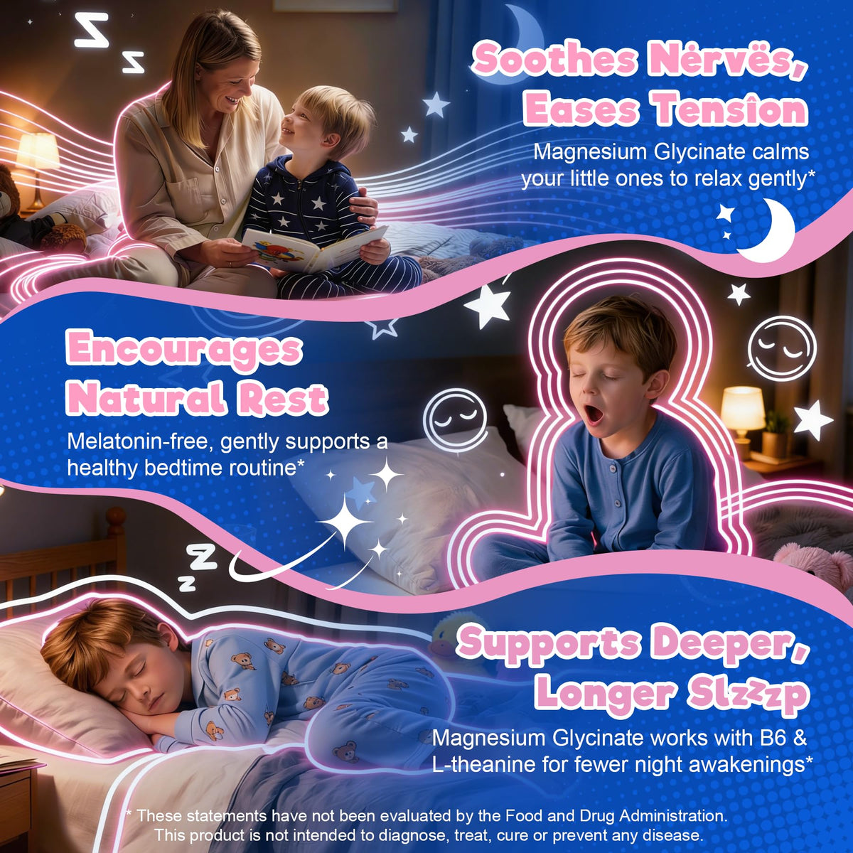 Gummies de sommeil EnvyCure pour enfants, gummies de fraise