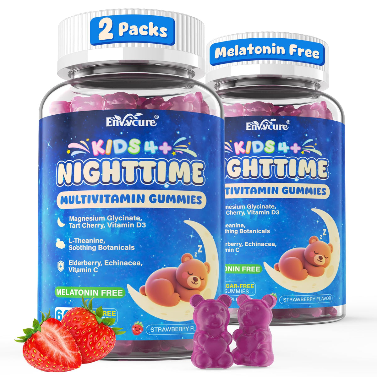 Gummies de sommeil EnvyCure pour enfants, pot de 120 gummies