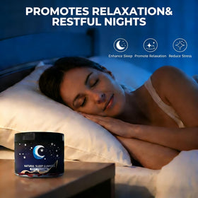 Gummies de sommeil Eudaimona aux fraises avec une cuillère