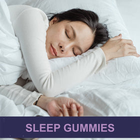 Gummies de Sommeil HEMPWAY à l'intérieur du pot avec mélange de saveurs