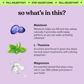 Gummies de sommeil Lemme avec mélange d'herbes en arrière-plan