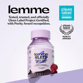 Gummies de sommeil Lemme avec une portion sur une cuillère