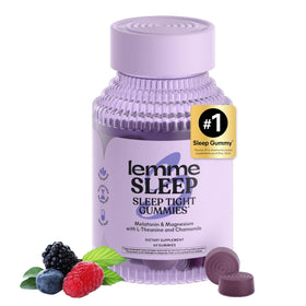 Gummies de sommeil Lemme en pot avec étiquette visible
