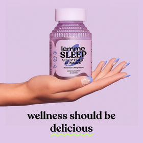 Gummies de sommeil Lemme en vue de face sur une table