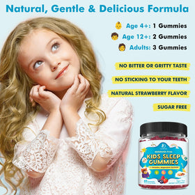 Gummies de Sommeil LUCNVEM, vue arrière du flacon