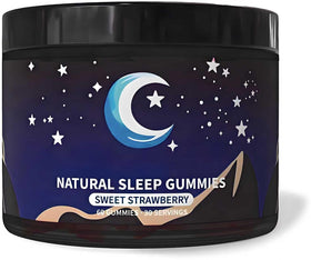 Gummies de Sommeil Malvjun 60 gummies saveur fraise en bouteille