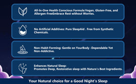Gummies de Sommeil Malvjun avec étiquette et informations nutritionnelles