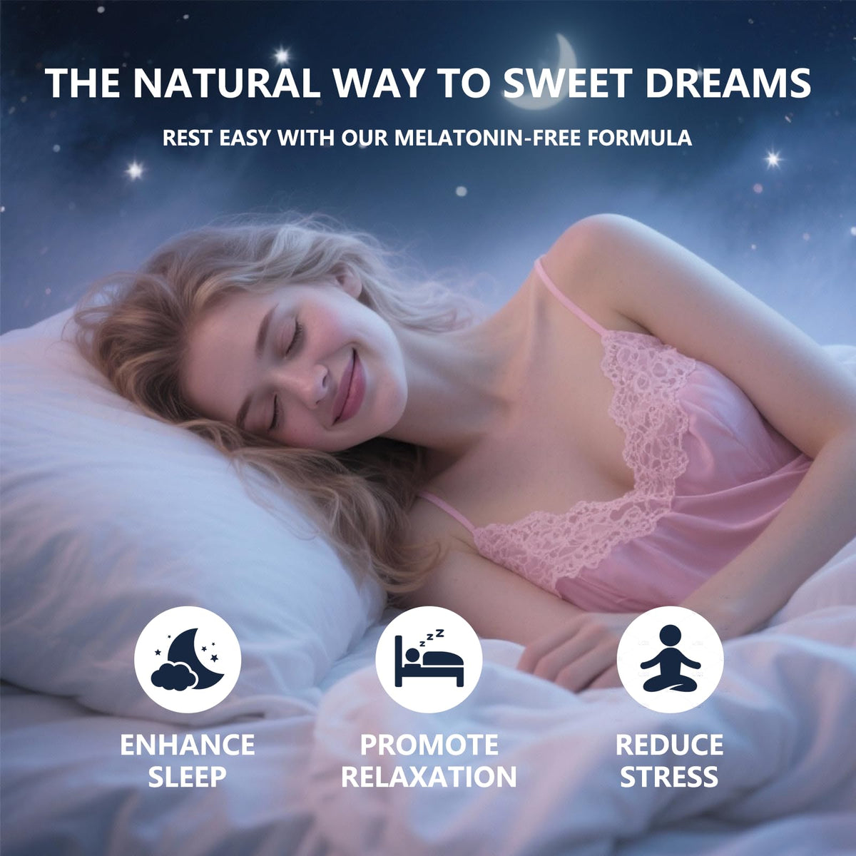 Gummies de Sommeil Malvjun vue de près avec détails des ingrédients