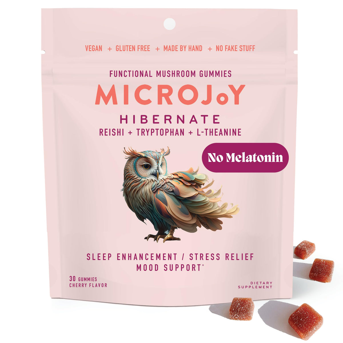 Gummies de sommeil Microjoy saveur cerise en sachet