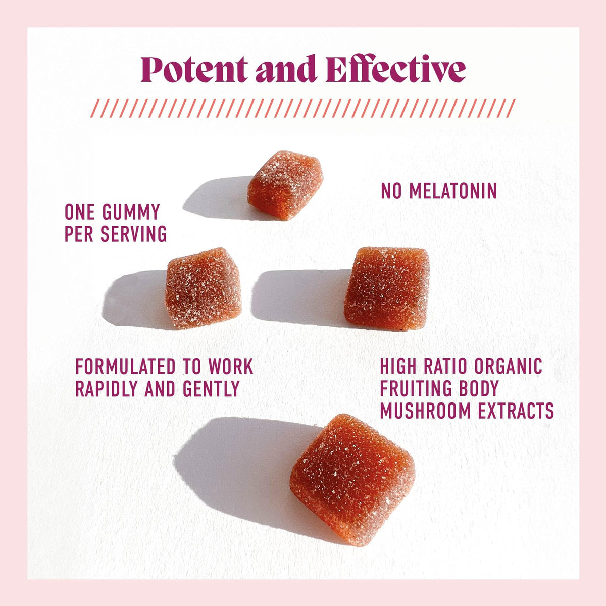 Gummies de sommeil Microjoy sur une table en bois