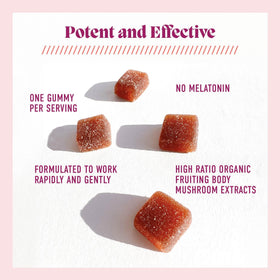 Gummies de sommeil Microjoy sur une table en bois