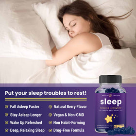 Gummies de sommeil NutraChamps avec des herbes apaisantes