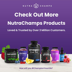 Gummies de Sommeil NutraChamps sur une table avec des herbes
