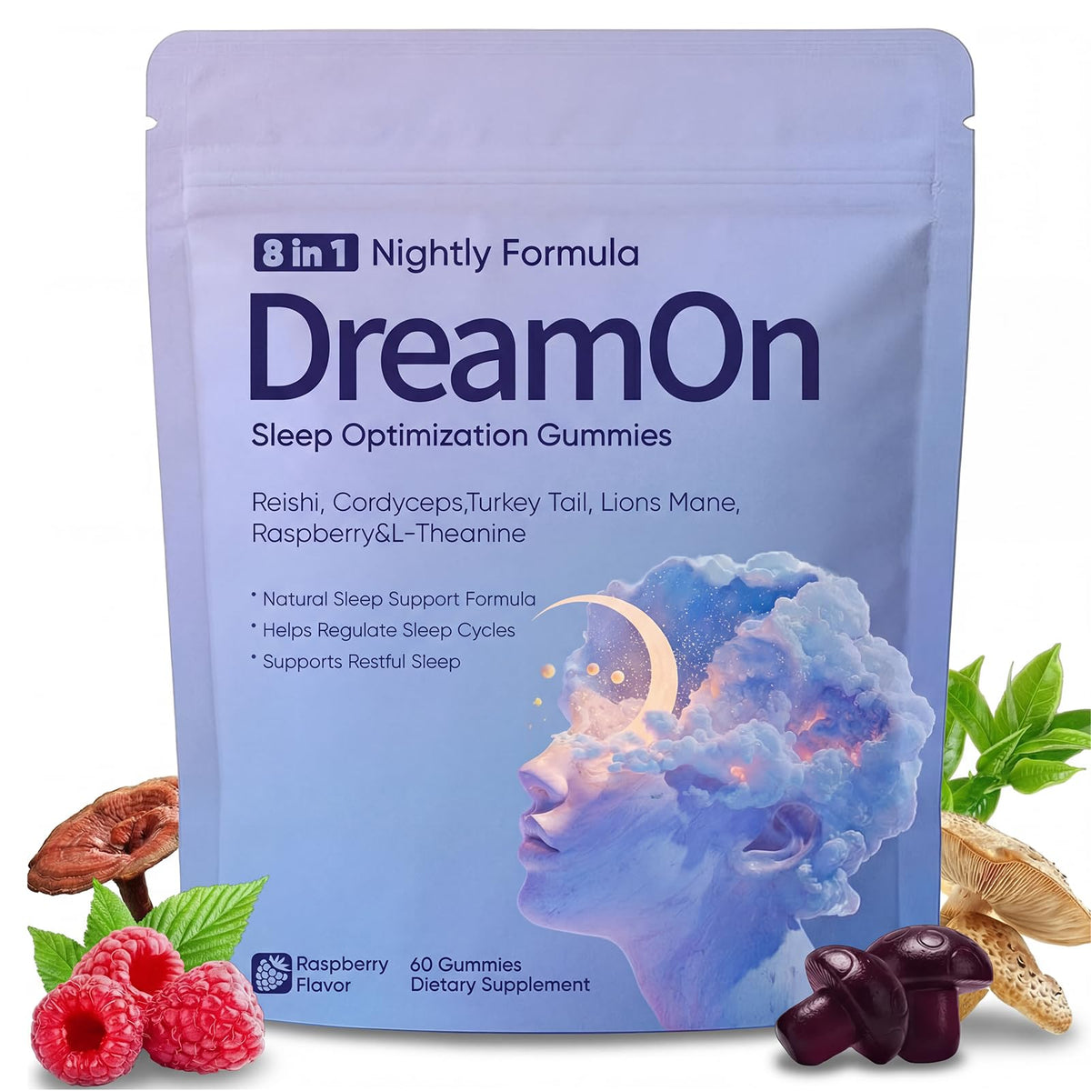 Gummies de sommeil TOGOLIUN DreamOn, 60 unités, emballage avant