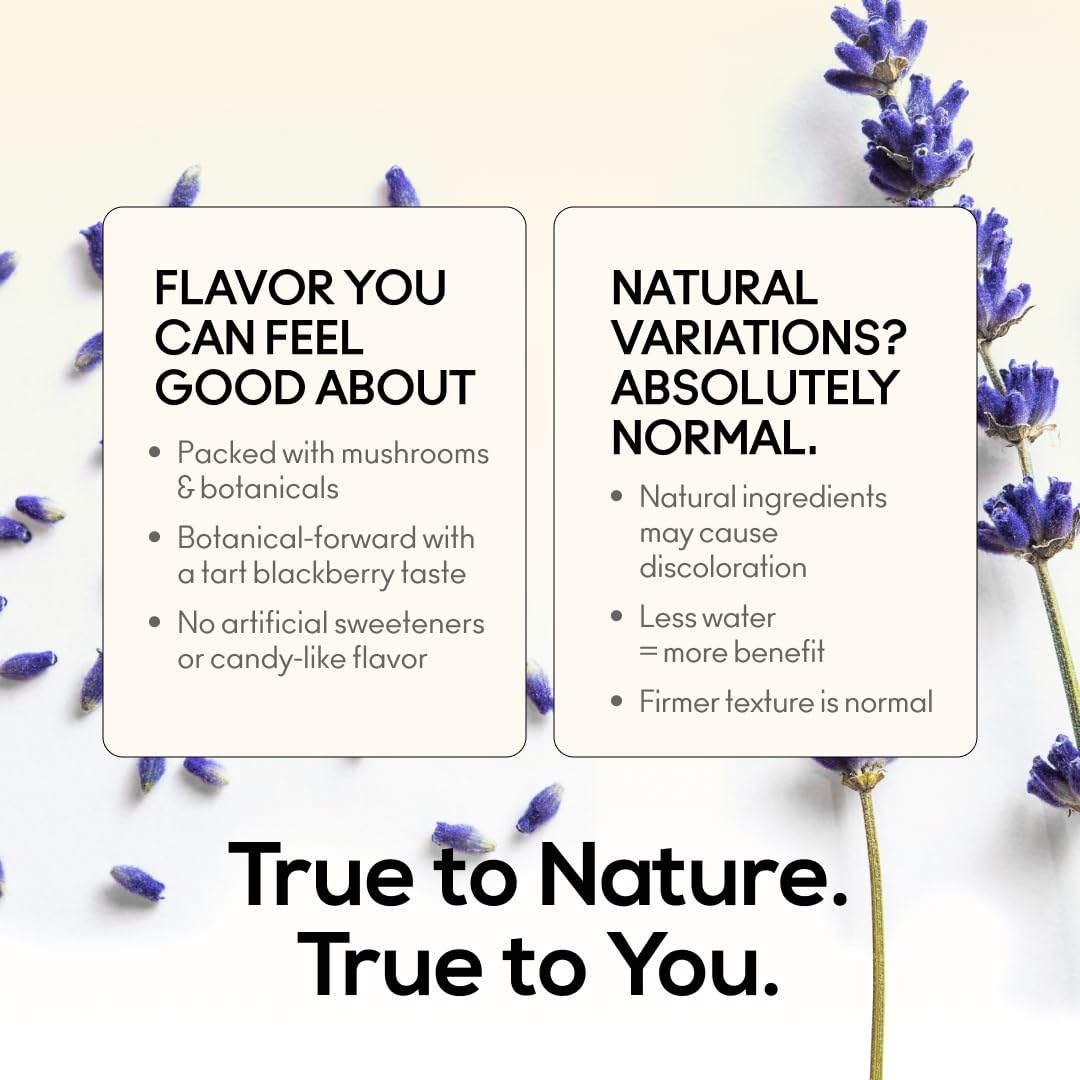 Gummies de sommeil TrueMushroom, étiquette du produit