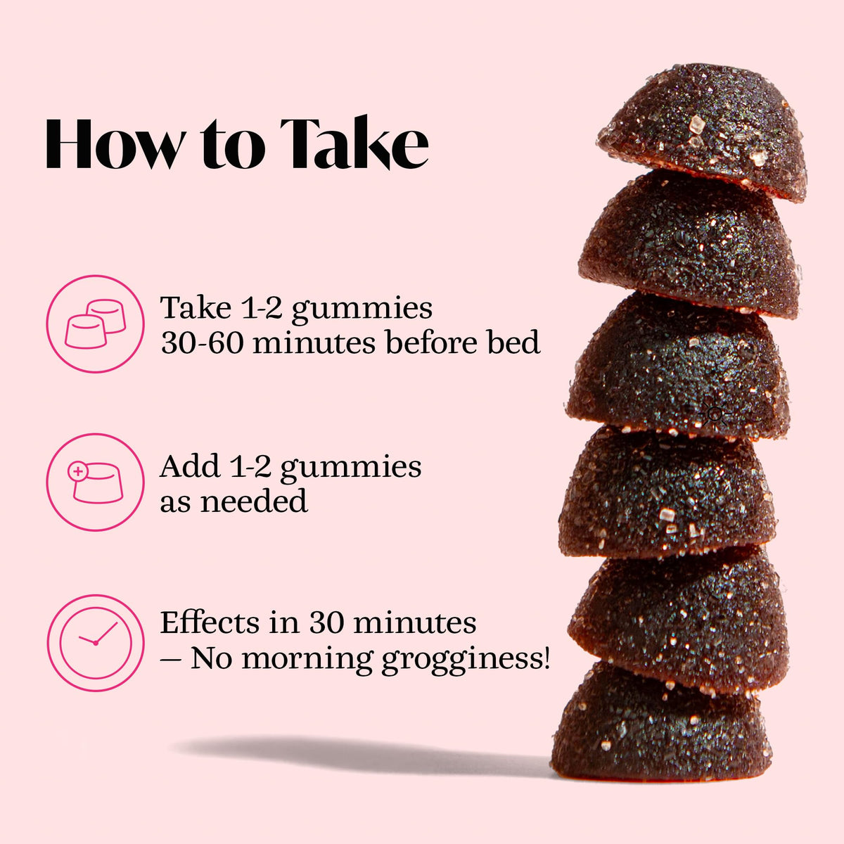 Gummies de Sommeil Winged Wellness, ingrédients principaux