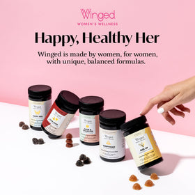 Gummies de Sommeil Winged Wellness, mise en scène sur une table