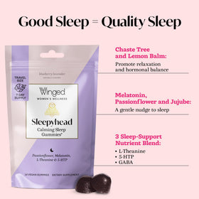 Gummies de Sommeil Winged Wellness, présentation des gummies individuelles