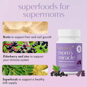 Gummies de soutien à la lactation Boobie Brands sur une table