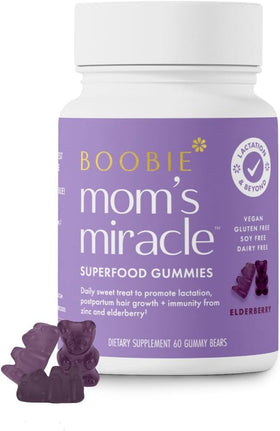 Gummies de soutien à la lactation Boobie Brands vue de face