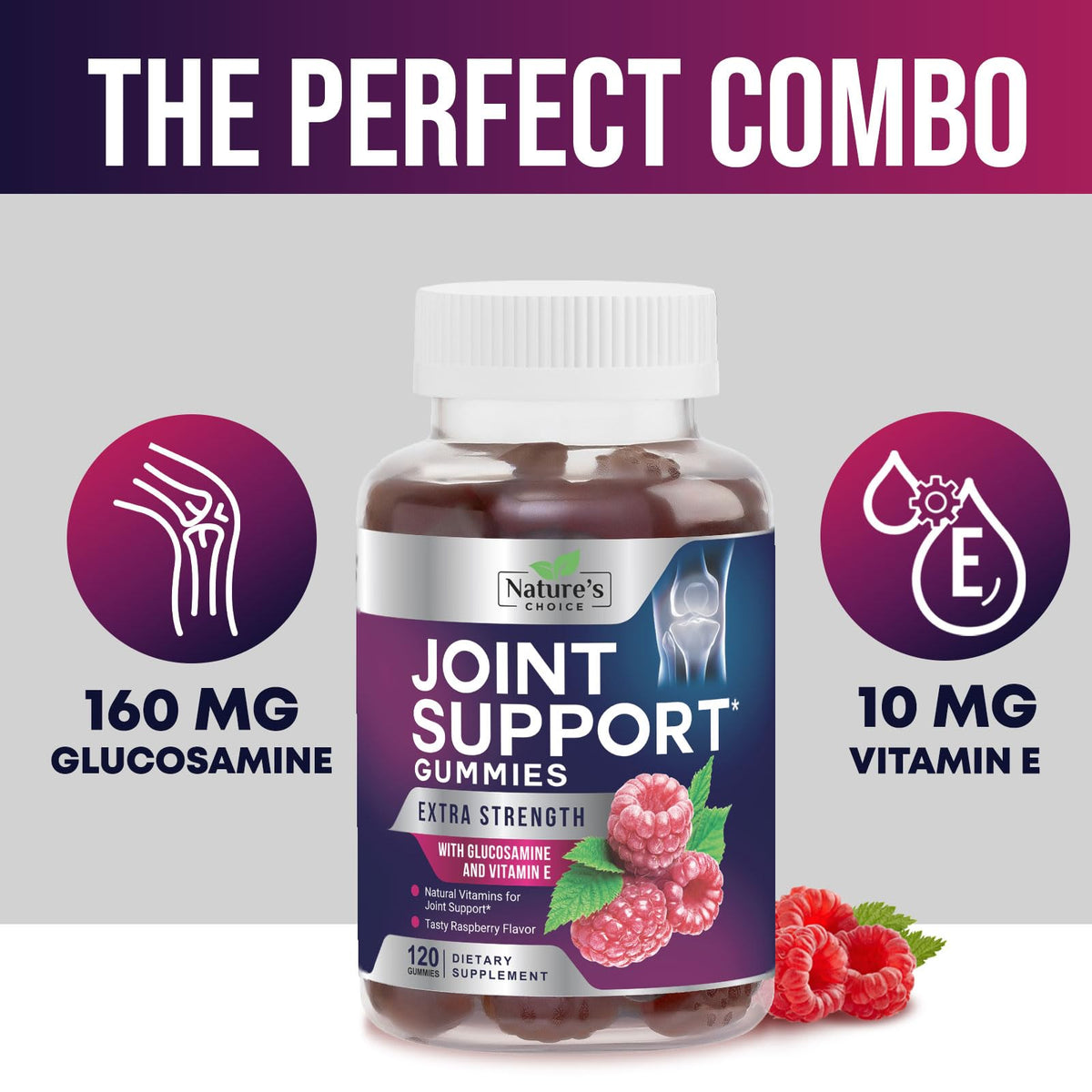 Gummies de soutien articulaire avec étiquette descriptive