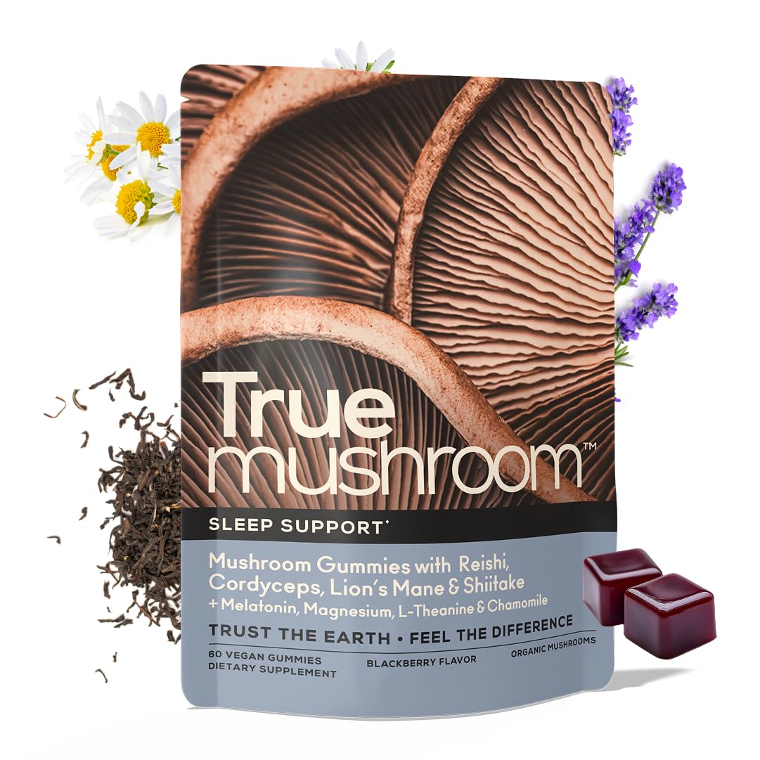 Gummies de soutien au sommeil TrueMushroom, pot de 60 unités