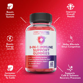 Gummies de soutien daily wellness Atlantis Nutrition, présentation des gummies