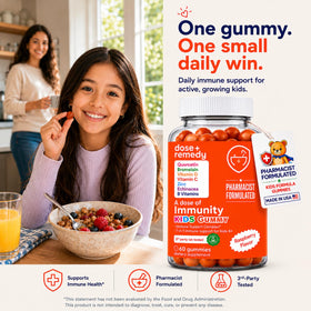 Gummies de soutien daily wellness dose + remedy, vue de côté