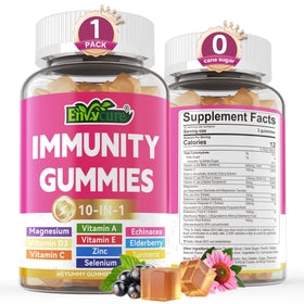 Gummies de soutien daily wellness EnvyCure avec Échinacée et Sureau, vue de face