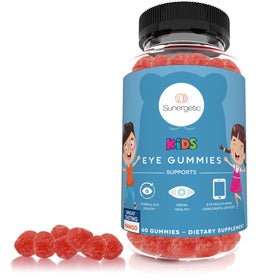 Gummies de soutien oculaire Sunergetic dans une main d'enfant