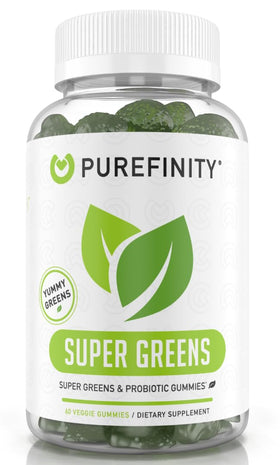 Gummies de Super Aliments Verts PUREFINITY en pot de 60 unités