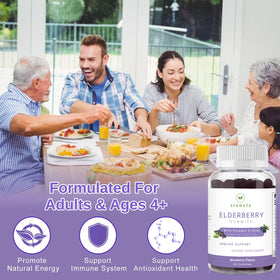 Gummies de Sureau AFXMATE en situation sur une table