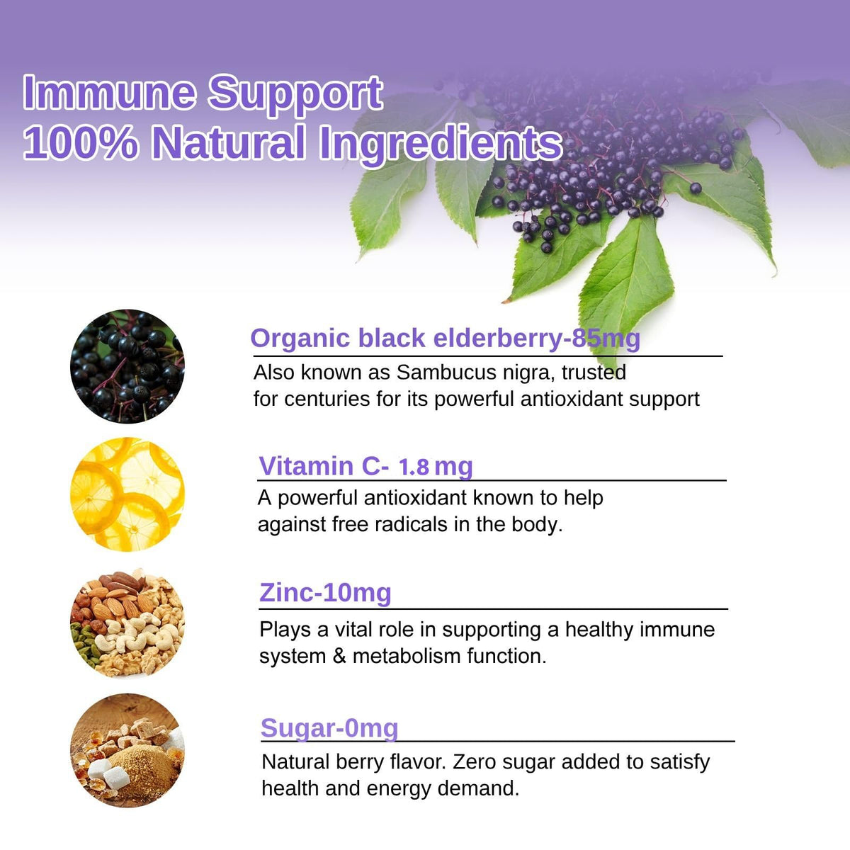 Gummies de Sureau AFXMATE pot ouvert avec gummies visibles