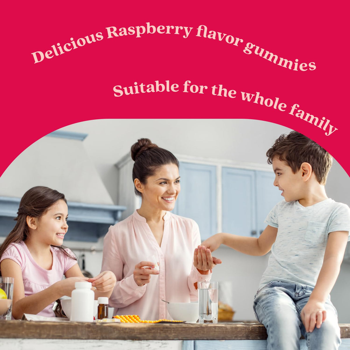 Gummies de Sureau BeLive sur une table en bois