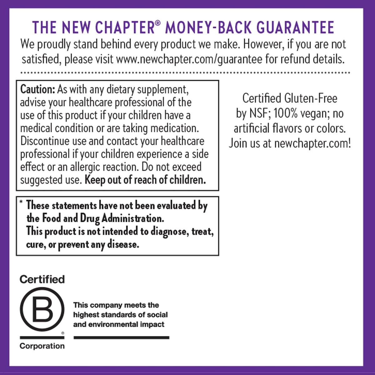 Gummies de Sureau Bio pour Enfants New Chapter, arrière-plan naturel