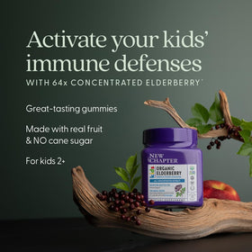Gummies de Sureau Bio pour Enfants New Chapter, présentation des gummies
