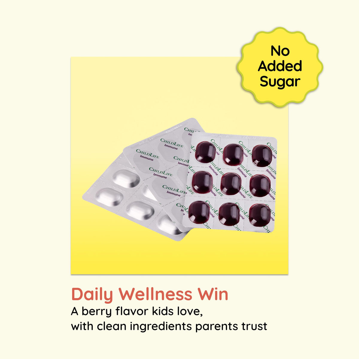Gummies de Sureau CHILDLIFE ESSENTIALS, gummies sur une table