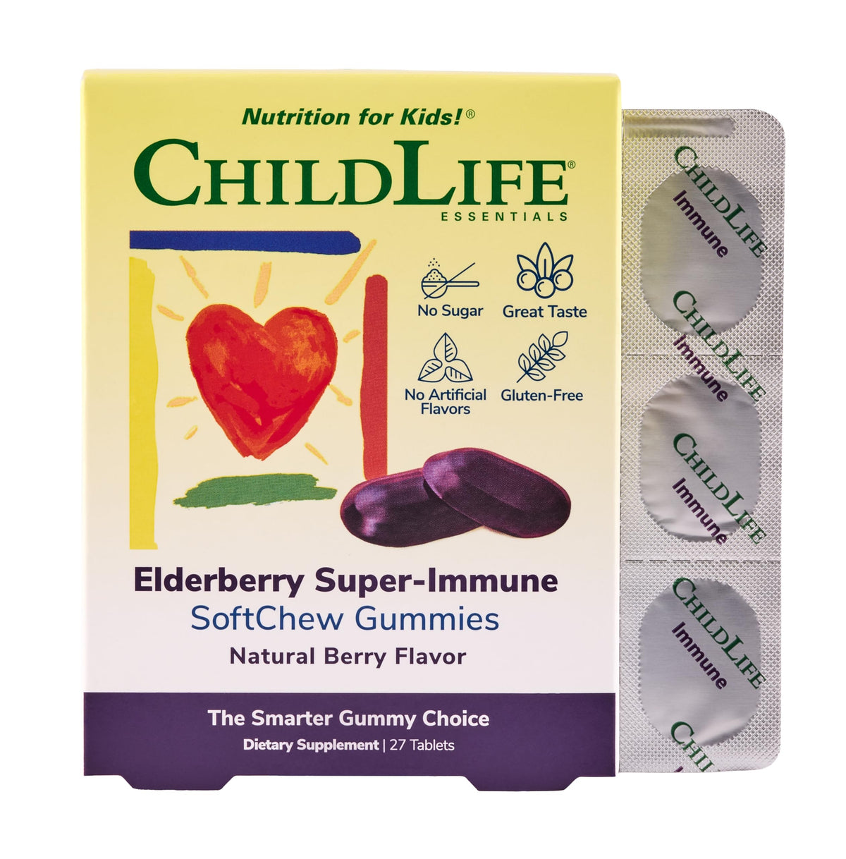Gummies de Sureau CHILDLIFE ESSENTIALS paquet de 27 SoftChews