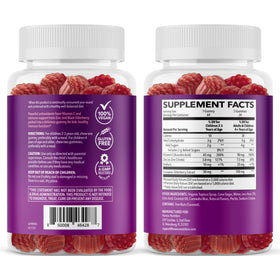 Gummies de sureau HAVASU NUTRITION, arrière de la bouteille