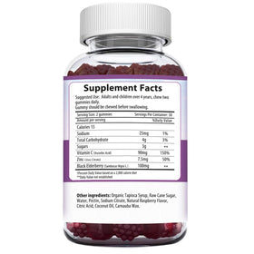 Gummies de Sureau HERBION goût framboise avec étiquette