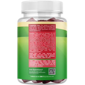 Gummies de Sureau Natures Craft, pot ouvert avec gummies visibles