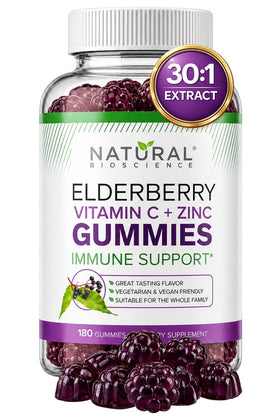 Gummies de Sureau Noir Natural BioScience, vue de face