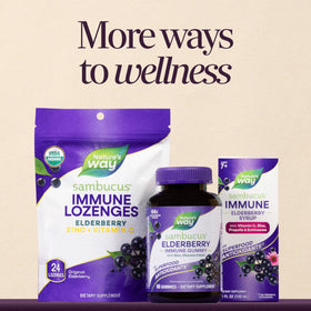 Gummies de Sureau Noir Nature's Way, gummies dans une main